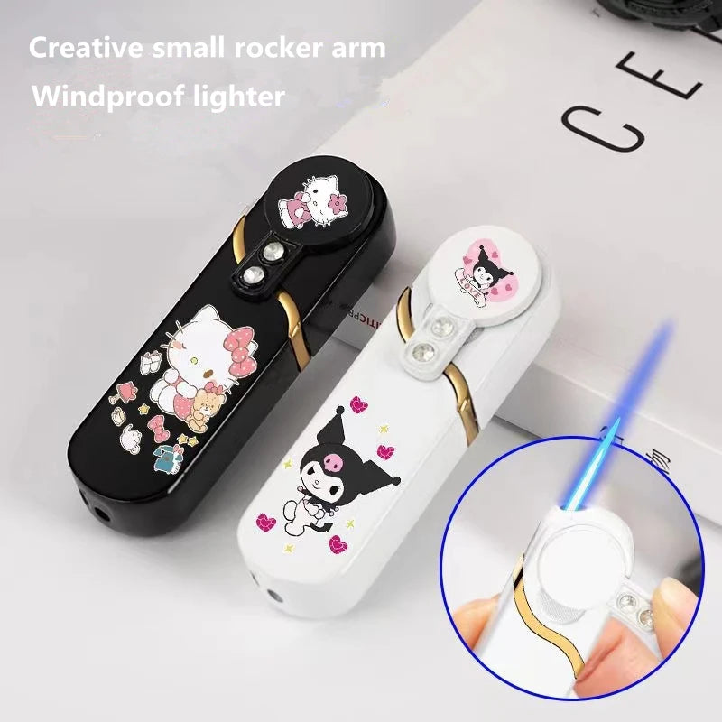 2023 Innovative Windproof Gas Lighter - Cartoon Rocker Design, Ideal Smoking Accessory Gift for Women, No Gas Required