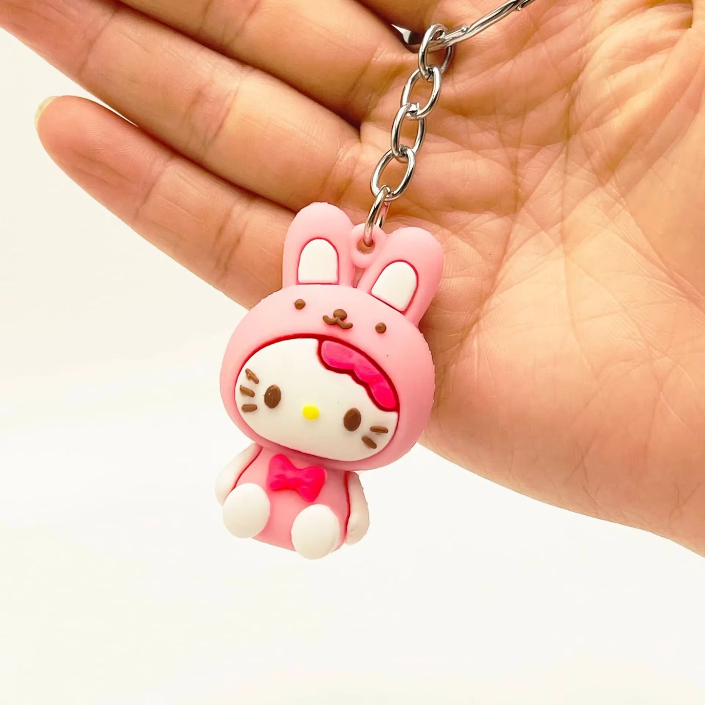 Sanrio Anime My Melody Car Key Chain Kawaii Kuromi Doll Hello Kitty Keychain Cartoon Cinnamoroll Backpack Pendant Keyring Gifts