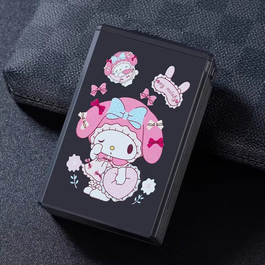 Sanrio Cartoon-Inspired Waterproof Cigarette Case - Stylish Plastic Storage Container for Women