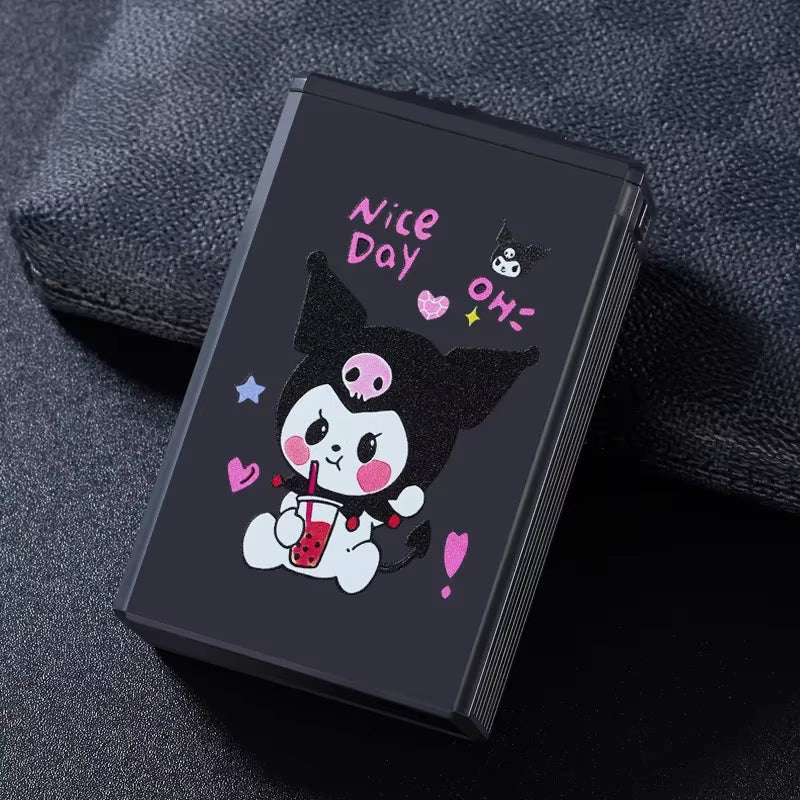 Sanrio Cartoon-Inspired Waterproof Cigarette Case - Stylish Plastic Storage Container for Women