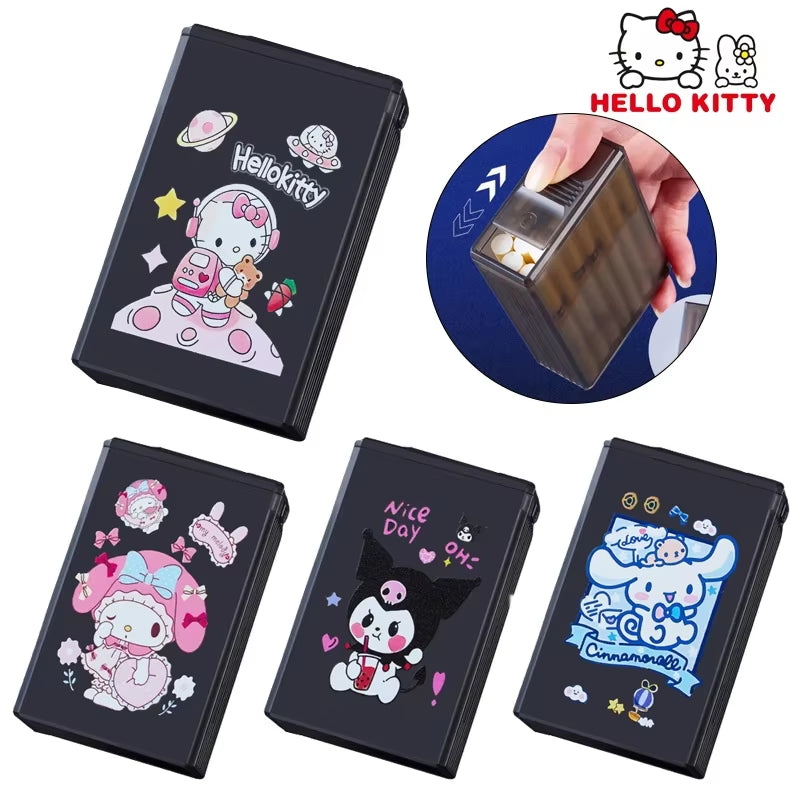 Sanrio Cartoon-Inspired Waterproof Cigarette Case - Stylish Plastic Storage Container for Women